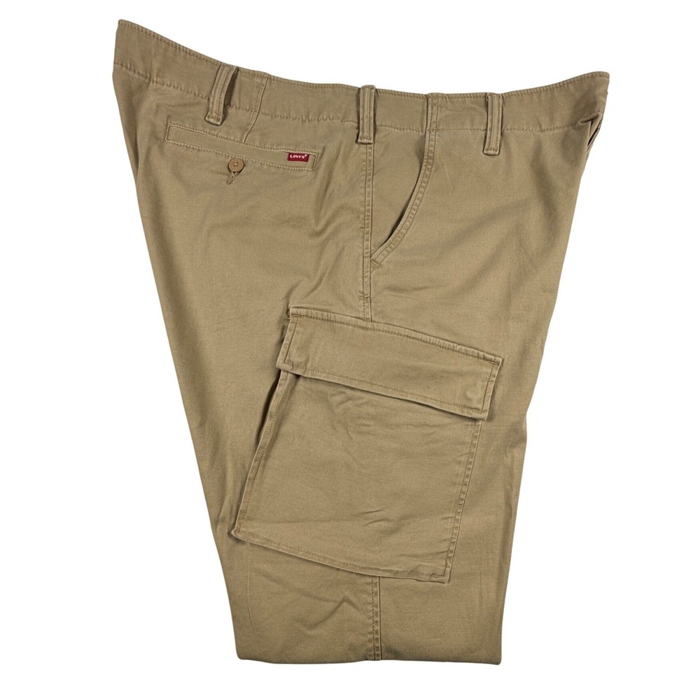 Levis XX Cargo Taper Pants Mens 40x30 Tan Khaki Twill